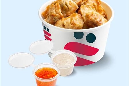 Королевские дамплинги с креветкой и курицей