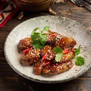 Крылышки в соусе сладкий чили