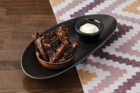 Гренки из ремесленного ржаного хлеба