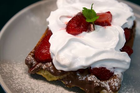 Вафля Нутелла-Клубника