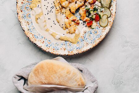 Израильская шаурма с курицей