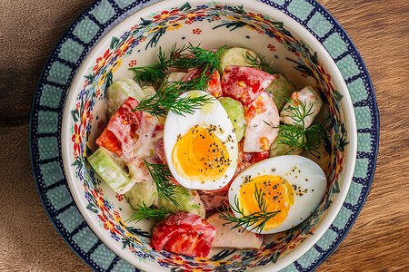 Домашний салат из овощей