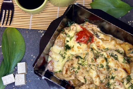 Картофель Айдахо с курицей