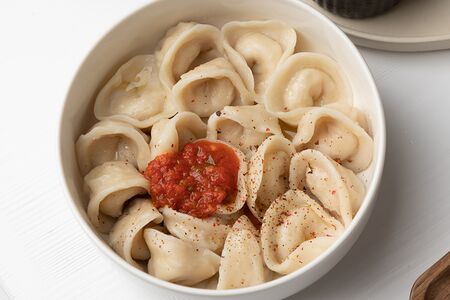 Пельмени со свининой и говядиной