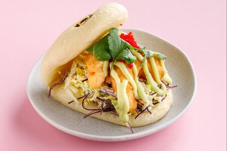 С креветками темпура и сладким васаби