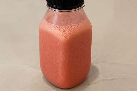 #Смузи бананово-клубничный