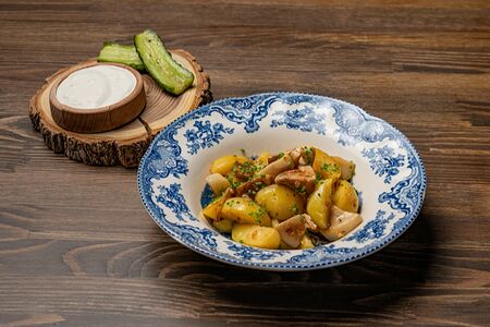 Жарёха по-сибирски с боровиками