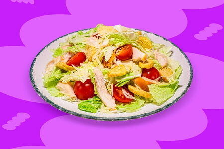 Салат Цезарь с курицей