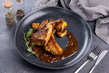 Индейка тандури с картофелем черри