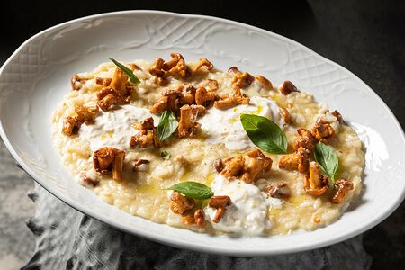 Ризотто с лисичками