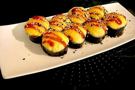 Запеченный с лососем