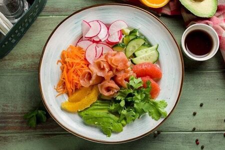 Поке с семгой