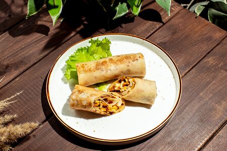 Блины с курицей