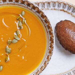 Դդմի կրեմ ապուր կոճապղպեղով