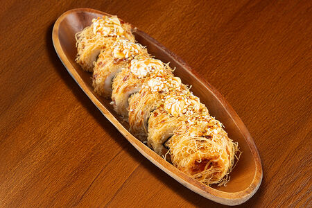 Хрустящие креветки катаифи