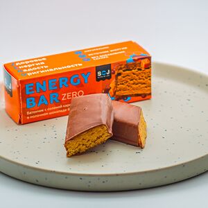 Карамельный батончик в молочном шоколаде без сахара Energy bar Zero