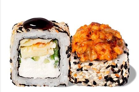 Запеченный с угрём и тамаго