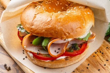 Бейгл с индейкой 