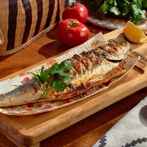 Сибас на мангале