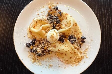 Блинный грушевый штрудель