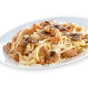 Паста с курицей и грибамии