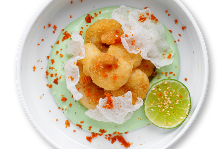 Креветки с соусом Васаби