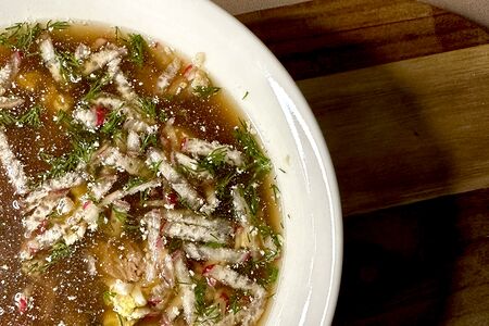 Мясная окрошка