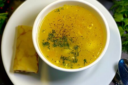 Домашняя лапша с курицей