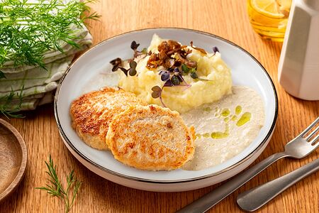 Котлеты куриные с картофельным пюре