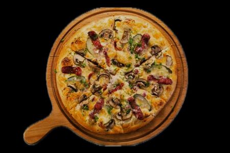 Охотничья пицца на традиционном тесте