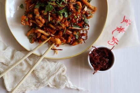 Курица с арахисом острая Гун Бао