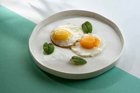 Яичница из 2-х яиц