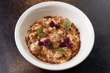 Тирамису в русском стиле с хурмой и пряником