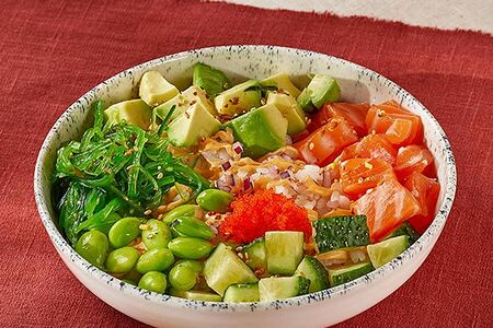 Поке с лососем