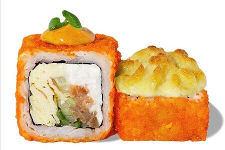 Запечённый с лососем и тамаго