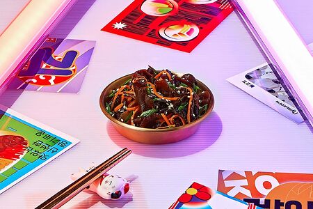 Салат с грибами муэр