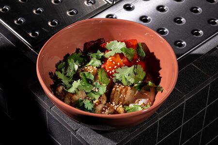 Хрустящие баклажаны, терияки