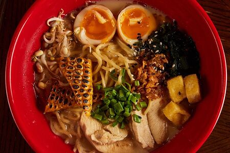 Рамен сливочный с курицей