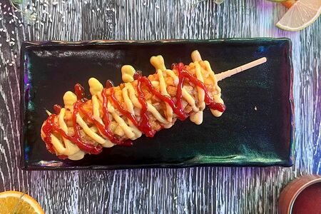 Корн-дог с картофелем фри