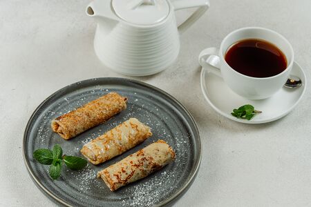 Блинчики с кубанским творогом и изюмом