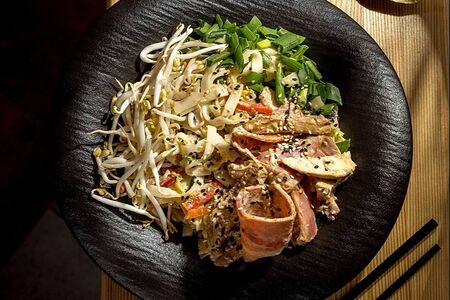 Лапша Цыпленок-бекон-сливки