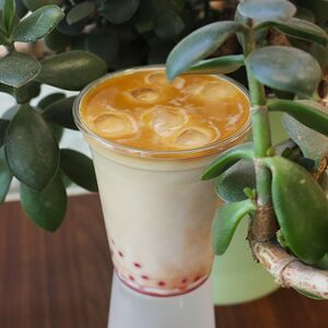 Персиковый Бабл кофе 