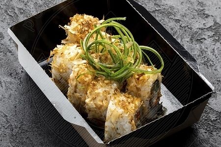 Бонито с жареным лососем