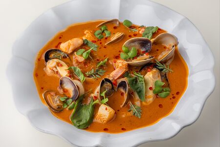 Каччукко с крабом и морепродуктами 