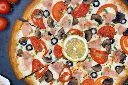 Ветчина и Грибы 24см