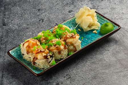 Запеченый ролл с креветкой