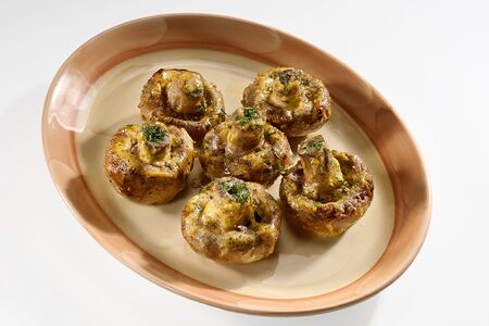 Шампиньоны на мангале