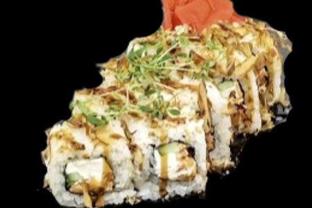 Ролл Бонито с жареным лососем