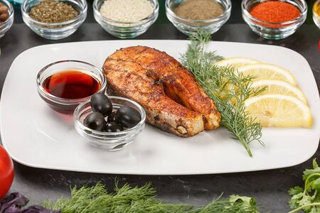 Стейк из лосося 