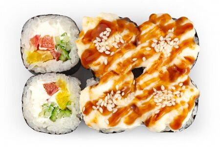 Запечённый с овощами